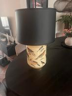 Tafellamp lampenkap beige en zwarte/goud kap, Ophalen, Beige, Rond, 50 cm of meer