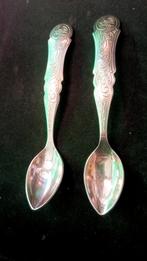 Set van 3 Verzilverde Theelepels ZS Kroon 90 Zware Kwaliteit, Verzamelen, Ophalen of Verzenden, Zo goed als nieuw