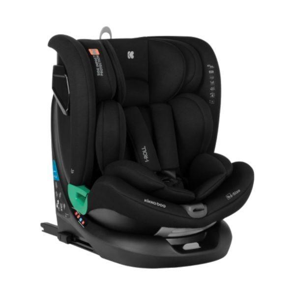 Nieuw! Kikkaboo I-Roll Black Autostoel 40-150 cm Black, Kinderen en Baby's, Autostoeltjes, Nieuw, Overige merken, Isofix, Ophalen of Verzenden