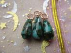 1017/ cloisonne jasper hangers, Ophalen of Verzenden, Nieuw, Hanger