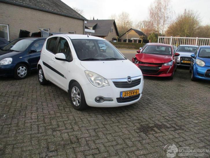 Opel Agila 1.0 edition Airco NAP (bj 2012), Auto diversen, Schadeauto's, Opel, Handgeschakeld, Benzine, Hatchback, Wit