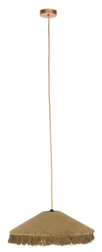 Retro Hanglamp Lamp en Licht - Nieuw in doos!, Huis en Inrichting, Lampen | Hanglampen, Nieuw, 50 tot 75 cm, Metaal, Stof, Ophalen of Verzenden