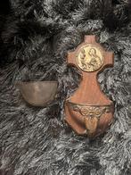 Antiek Wijwaterbakje met Kruis, Antiek en Kunst, Antiek | Religie, Ophalen of Verzenden