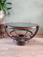 Vintage Manou Rotan salontafel, Huis en Inrichting, Ophalen, Overige materialen, 50 tot 100 cm, Vintage, Brocante