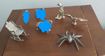 Koperen figuurtjes 4 stuks zie foto.pakket 905 beschikbaar voor biedingen