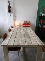 Houten Avant Garde eettafel - 2 bij 1, Huis en Inrichting, Ophalen, Gebruikt, 200 cm of meer, 50 tot 100 cm