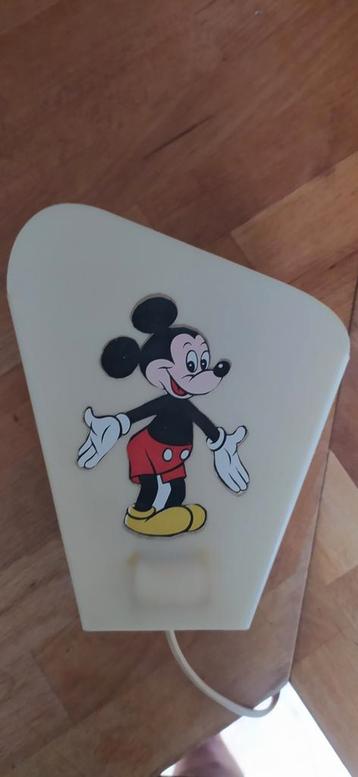 1950's Mickey Mouse kunststof wandlampje beschikbaar voor biedingen