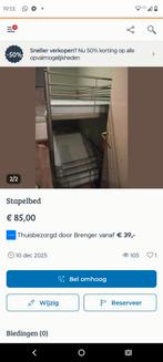 Stapel bed, Ophalen, Zo goed als nieuw, Eenpersoons, Stapelbed