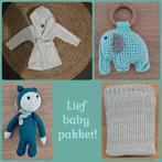 Lief babypakket! Dekentje, duster, bijtring & knuffeltje., Ophalen of Verzenden, Zo goed als nieuw, Overige thema's, Pons of Mal