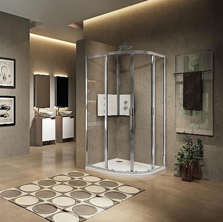 Novellini Lunes 2.0 Rond Douchecabine 80x80 - nieuw in doos, Huis en Inrichting, Badkamer | Badkamermeubels, Zo goed als nieuw