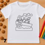 Sinterklaas Kleurplaat T-Shirt - Tijdelijke Aanbieding! i, Kinderen en Baby's, Kinderkleding | Schoenen en Sokken, Jongen of Meisje