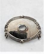 Zilveren broche met parelmoer, 925 (6895-2647), Sieraden, Tassen en Uiterlijk, Broches, Ophalen, Zo goed als nieuw, Zilver, Zilver