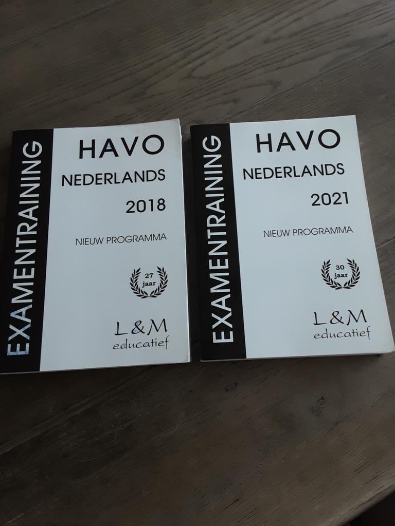 HAVO Nederlands Examentraining 2018 & 2021, Ophalen, Alpha, Zo goed als nieuw, L&M educatief