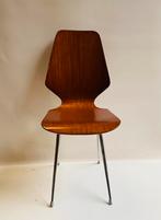 Jaren 60 stoel in stijl van Carlo Ratti, Gebruikt, Jaren 60, Bruin, Onbekend