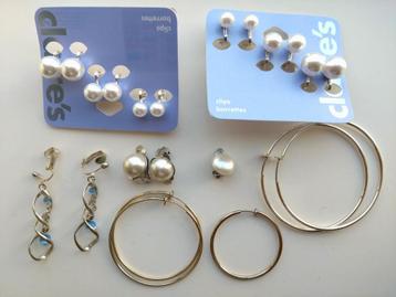 2x assortiment Clip-oorbellen parel beschikbaar voor biedingen