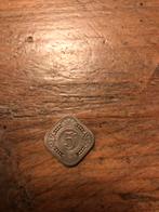 Vierkante Stuiver - 5 Cent, Ophalen of Verzenden, Koningin Wilhelmina, 5 cent, Losse munt