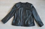 Zwart leren dames jasje / blazer van Bonita in mt 44, Zwart, Maat 42/44 (L), Bonita, Ophalen of Verzenden