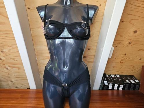 Pikante lingerieset XL / 42, Kleding | Dames, Ondergoed en Lingerie, Setje, Zwart, Ophalen of Verzenden