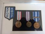 Mooie set medailles met badge KFOR, Overige soorten, Overige gebieden, Ophalen of Verzenden, Lintje, Medaille of Wings