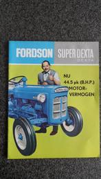 Fordson Super Dexta oldtimertractoren 1962 folder, Verzenden, Gelezen, Folder