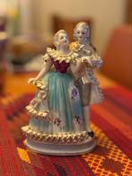 Frans, vintage, porseleinen beeldje, dansend paar., Antiek en Kunst, Ophalen of Verzenden