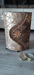 Schelpenlamp H50cm, Ophalen, Gebruikt, Hout, 50 tot 75 cm