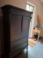 Brocante biedermeier kast, kabinet, meidenkast, Ophalen, 50 tot 70 cm, 105 cm of meer, 100 cm of meer