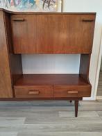 Dressoir / high board | Mid-century 1960s | o.a. teakhout, Ophalen, Gebruikt, Met deur(en), 150 tot 200 cm
