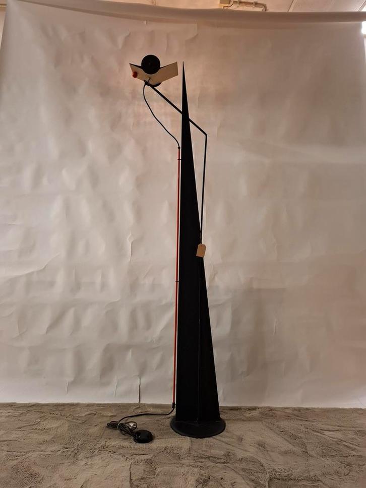 Vintage vloerlamp design uplichter halogeen lamp, Huis en Inrichting, Lampen | Vloerlampen, Zo goed als nieuw, 150 tot 200 cm