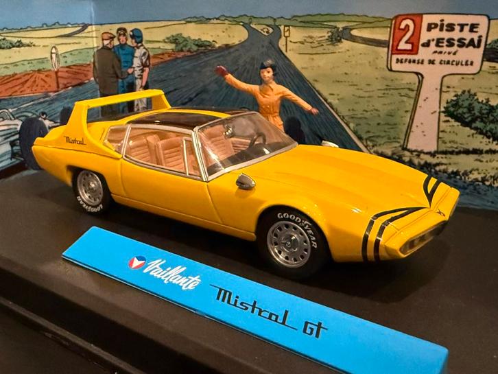 Michel Vaillant - Mistral GT, Hobby en Vrije tijd, Modelauto's | 1:43, Gebruikt, Auto, Overige merken, Ophalen of Verzenden