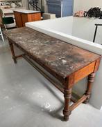 SALE: antieke Engelse werktafel, werkbank, ateliertafel, Ophalen