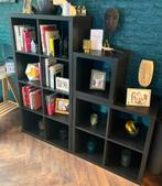 Stijlvolle zwarte boekenkasten, Ophalen, Met plank(en), Kunststof, 100 tot 150 cm