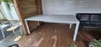 Stijlvolle tuintafel met marmerlook blad, Ophalen, Gebruikt, Rechthoekig