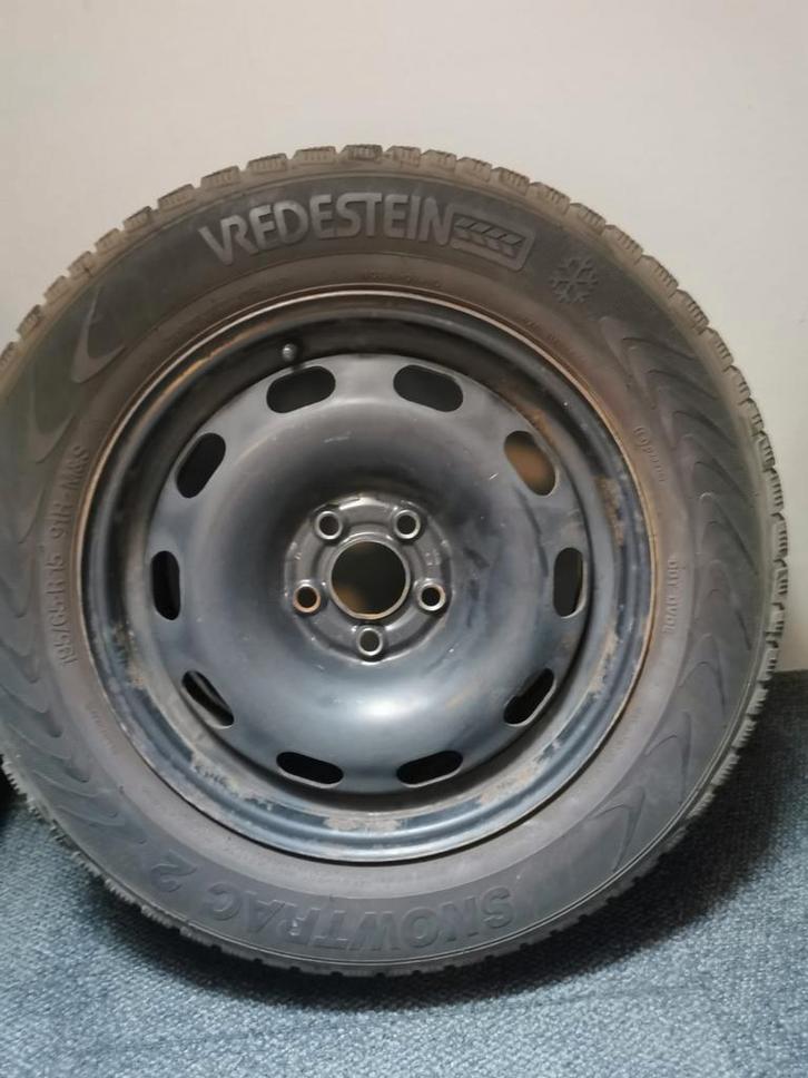 Winterbanden met velg - Vredestein Snowtrac 2, Auto diversen, Aanhangwagen-onderdelen, Gebruikt, Ophalen