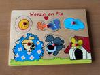 ‘Woezel en Pip’ houten puzzel, Ophalen of Verzenden, Minder dan 10 stukjes, Zo goed als nieuw, 6 maanden tot 2 jaar