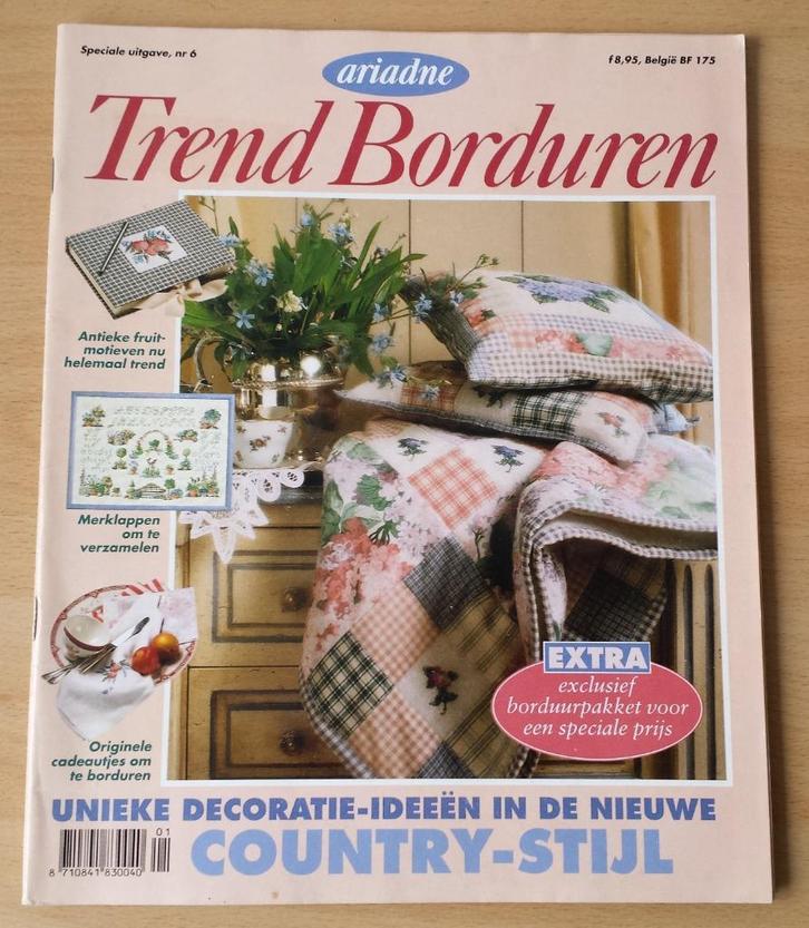 Ariadne Trend Borduren - nr.6 - 1992, Hobby en Vrije tijd, Borduren en Borduurmachines, Gebruikt, Patroon, Handborduren, Ophalen of Verzenden