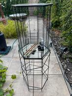 Vintage vogelkooi met standaard, Dieren en Toebehoren, Ophalen, Gebruikt, Metaal, Vogelkooi