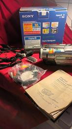 Sony videocamera DCR-TR7100E accu acculader avkabel scart, Gebruikt, 20x of meer, Ophalen of Verzenden, Sony