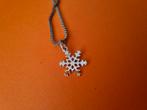 Zilver kettinghanger sneeuwvlok, Overige voorstellingen, Ophalen of Verzenden, Zo goed als nieuw, Zilver