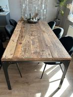 Teak eettafel, Huis en Inrichting, Tafels | Eettafels, Ophalen, 200 cm of meer, 50 tot 100 cm, Zo goed als nieuw