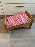 Poppenbedje met nieuw beddengoed., Ophalen of Verzenden, Zo goed als nieuw, Babypop