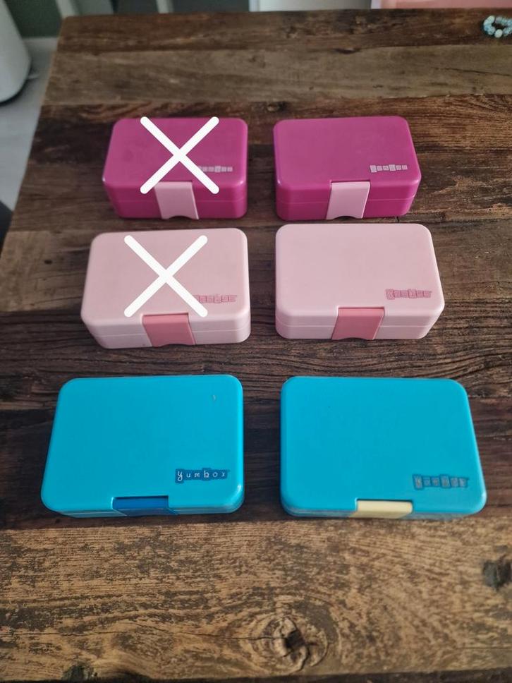 4x yumbox snack fruitdoosje/snackdoosje., Diversen, Schoolbenodigdheden, Ophalen of Verzenden