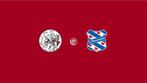 2 tickets Ajax - sc Heerenveen 1ste ring Zuid H (F-side), Tickets en Kaartjes, Twee personen, November