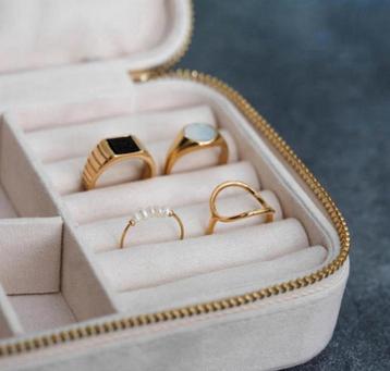 18k gold plated ovale cirkel ring beschikbaar voor biedingen