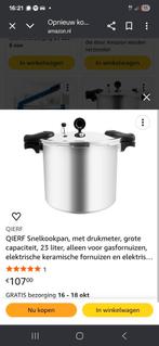 Nieuwe Snelkookpan 23L - Niet voor Inductie!, Kookpan of Snelkookpan, Keramische plaat, Nieuw, Ophalen of Verzenden