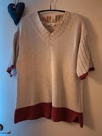 Di Bari - oversized linnen trui - Maat 38/40, Maat 38/40 (M), Verzenden, Beige, Zo goed als nieuw