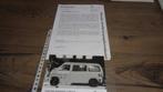 Persinformatie VW Crash test  T4  California  ,  7-1993, Verzenden, Zo goed als nieuw, Volkswagen