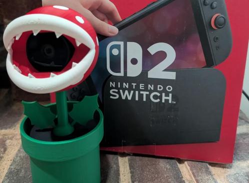 Nintendo switch camera cover Piranha Plant, Spelcomputers en Games, Spelcomputers | Nintendo Switch, Zo goed als nieuw, Switch Original