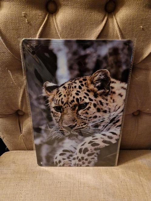 Nieuw Wandbord Panter 30x20cm - Metalen Decoratie, Huis en Inrichting, Woonaccessoires | Wanddecoraties, Nieuw, Ophalen of Verzenden