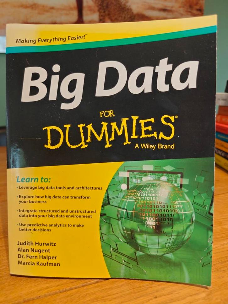 Big Data for Dummies, Boeken, Informatica en Computer, Zo goed als nieuw, Ophalen of Verzenden